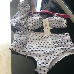 Swimsuit new with ruffles on top